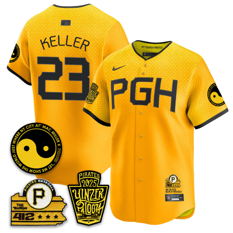 Mitch Keller #23 Jersey Pittsburgh Pirates Yinzerpalooza 2025 City Connect