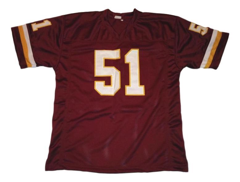 Monte Coleman CUSTOM STITCHED Unsigned Football Jersey Maroon