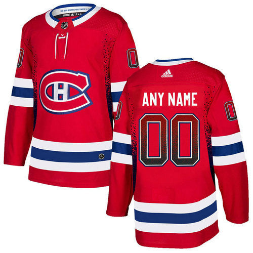 Montreal Canadiens Purple Pink Custom Hockey Fights CMontreal Canadiens Red Customized Drift Fashion Jerseyancer Practice Jersey (Copy)