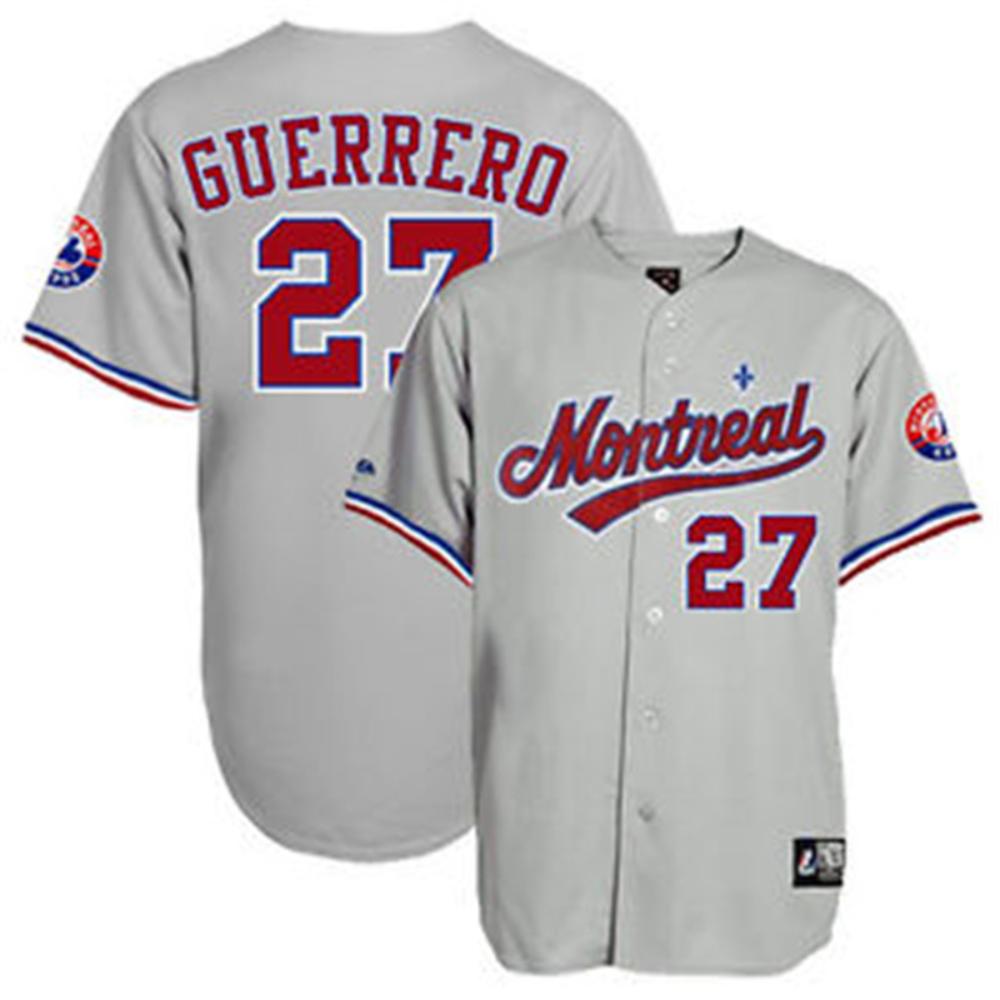 Montreal Expos Vladimir Guerrero Gray Throwback Jersey