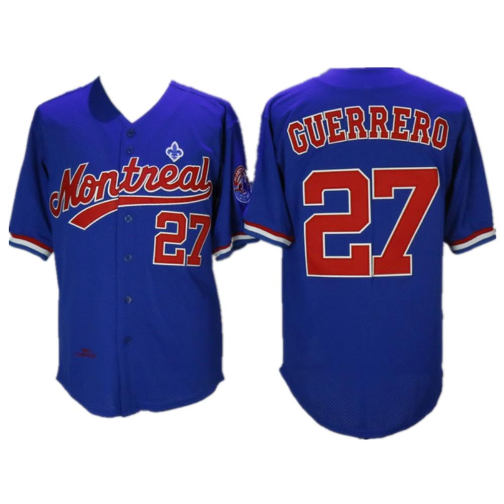Montreal Expos Vladimir Guerrero Royal Throwback Jersey