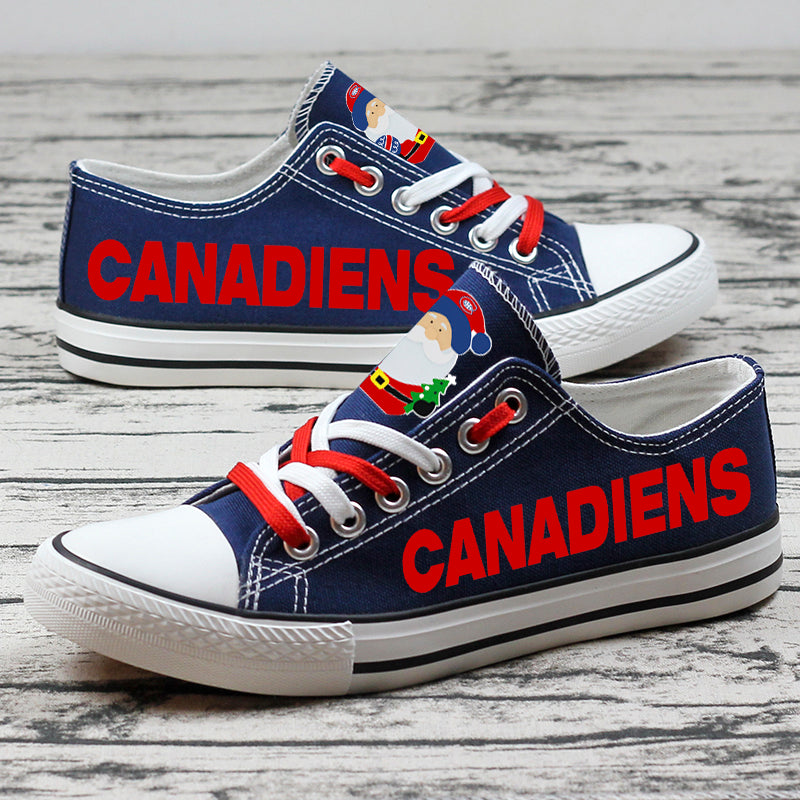Montreal Canadiens Low Top Canvas Sport Sneakers Shoes For Men Women Fans