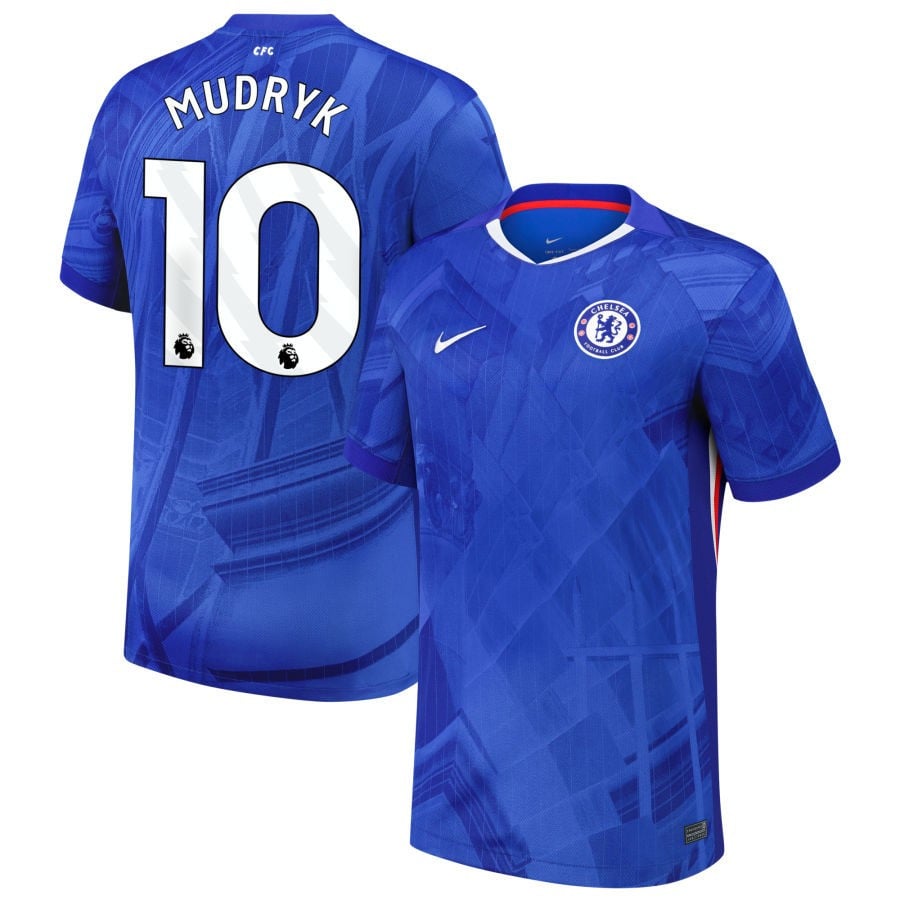 Mykhailo Mudryk #10 Chelsea 2025-26 Home Match Jersey – Blue