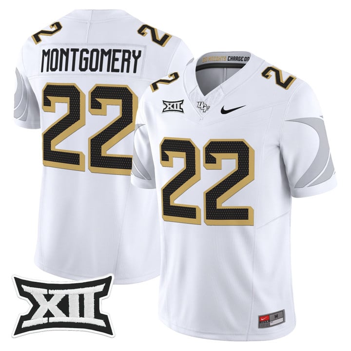 Myles Montgomery Jersey #22 UCF Knights 2025 Vapor Limited Stitched White