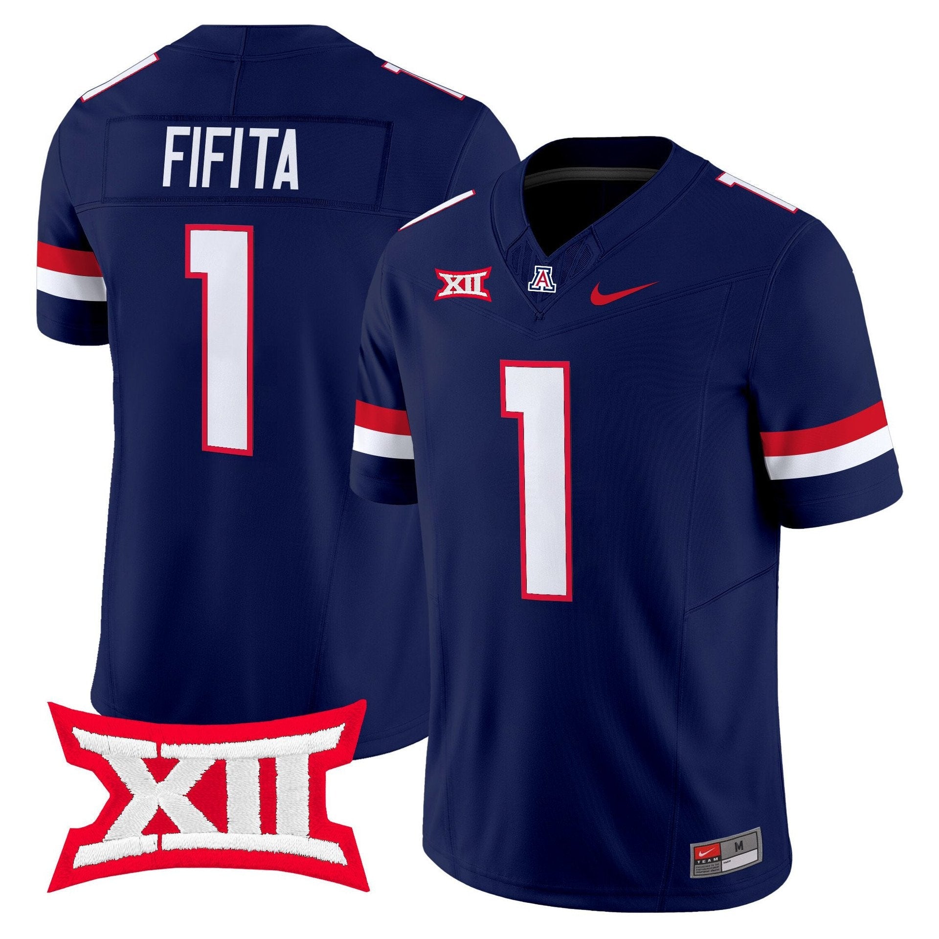 Noah Fifita Jersey #1 Arizona Wildcats 2025 Vapor Limited Stitched Navy