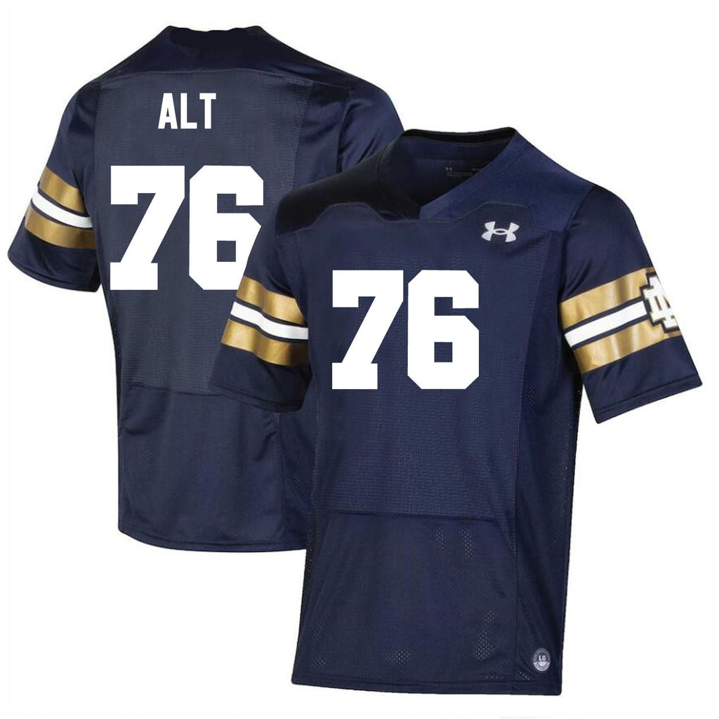 Notre Dame Fighting Irish Joe Alt Jersey #76 College Football Navy