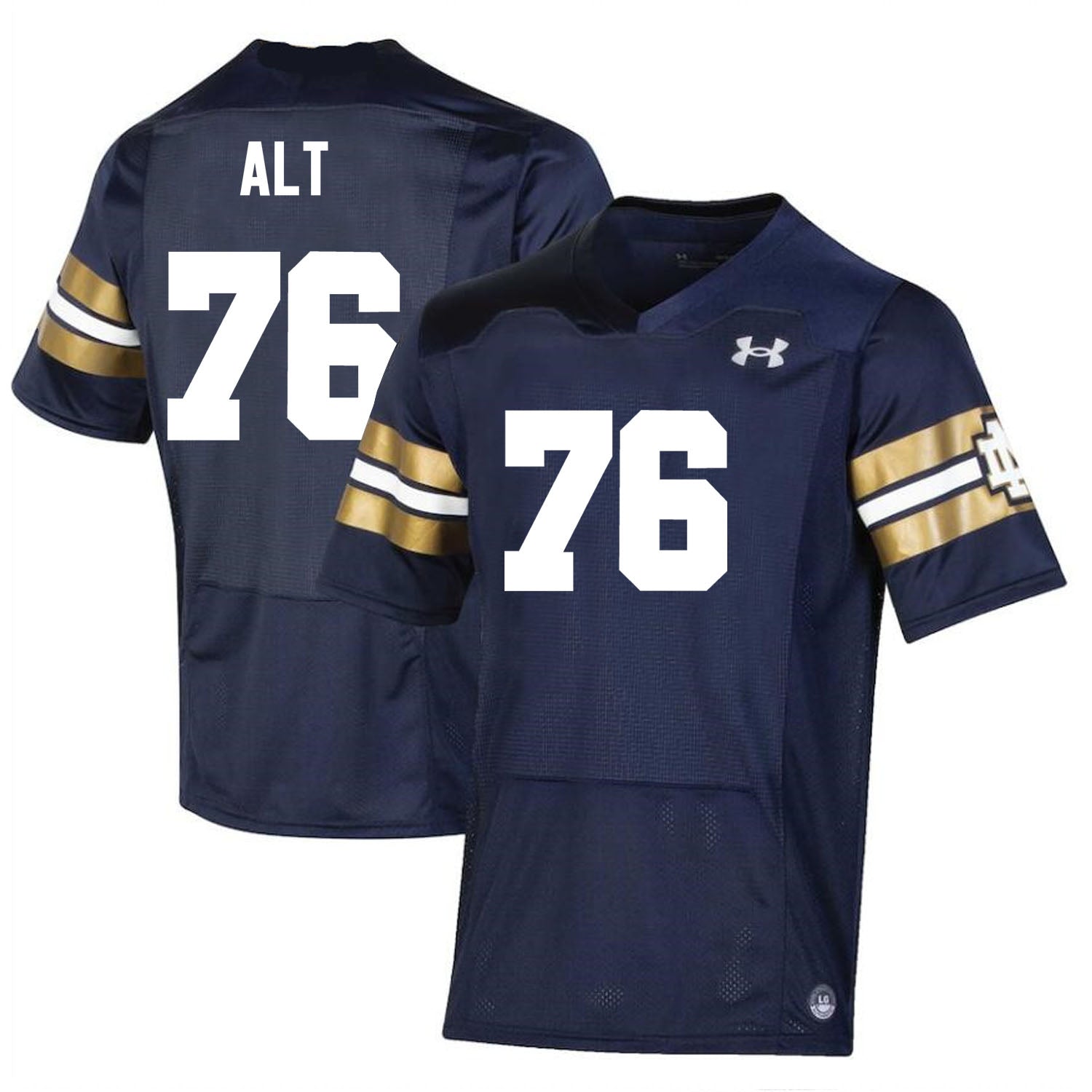 Notre Dame Fighting Irish Joe Alt Jersey #76 College Football Navy