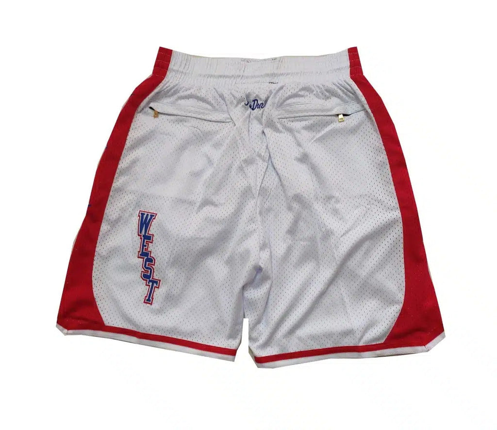 NBA All-Star West Shorts White - Basketball Shorts Store
