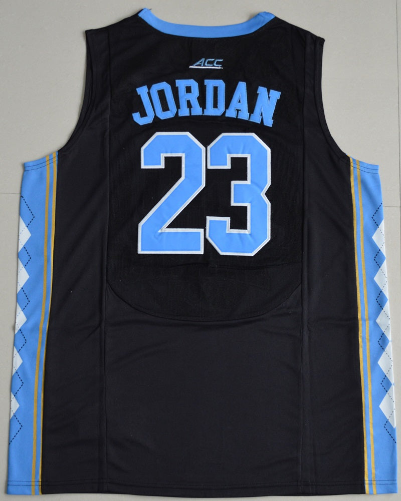North Carolina Tar Heels #23 Michael Jordan NCAA Basketball Jersey Black
