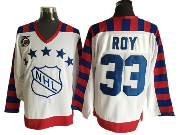 NHL 1992 All Star Game #33 Patrick Roy Vintage CCM Jersey - White