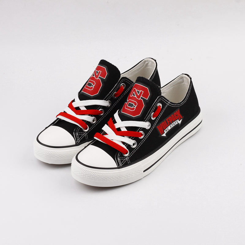 North Carolina State Wolfpack Limited Print NCAA College Students Low Top Canvas Shoes Sport Sneakers