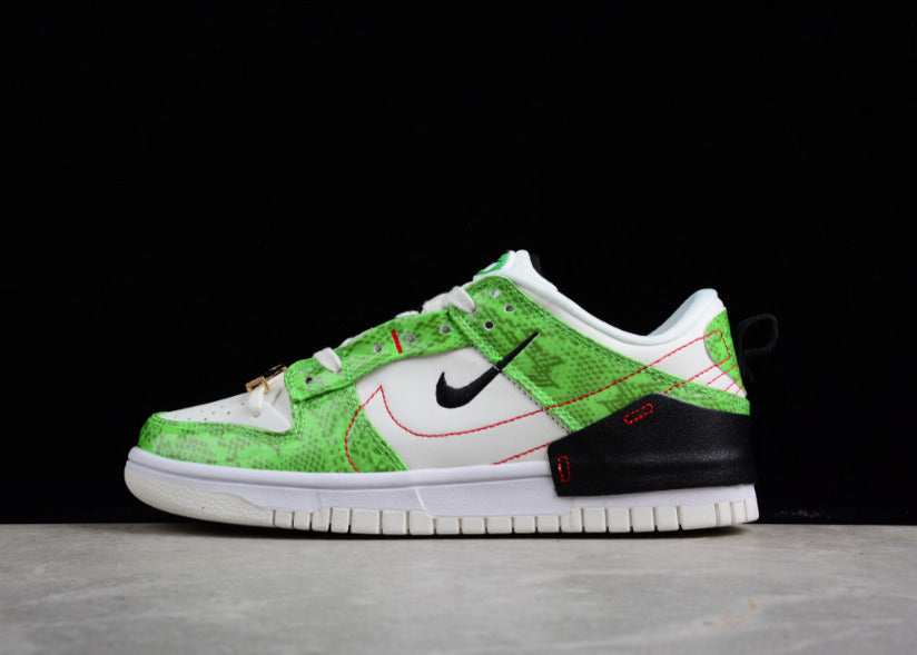 NK Dunk Low Disrupt 2 “Just Do It” Green White Black