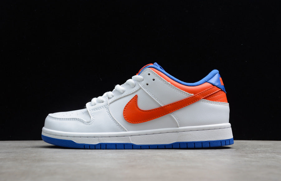 NK Dunk Low Pro White Orange Blue