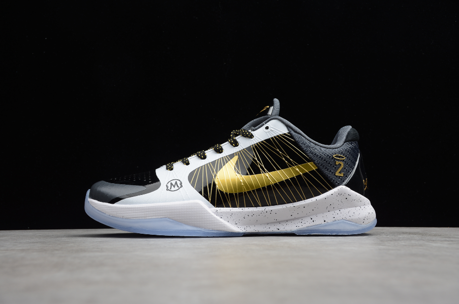 NK Kobe 5 Protro Black White Gold