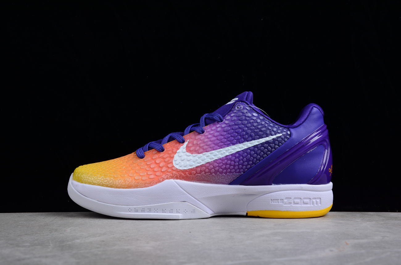 NK Kobe 6 Protro Purple Yellow White