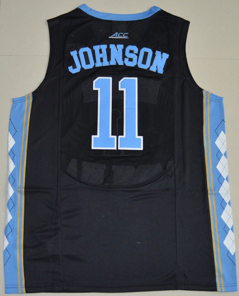 North Carolina Tar Heels #11 Brice Johnson NCAA Basketball Jersey Black