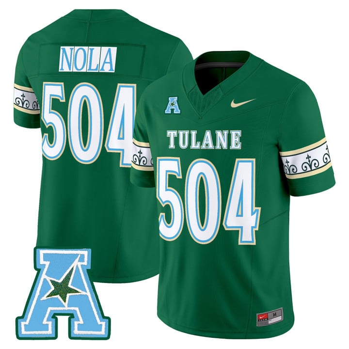 NOLA Jersey #504 Tulane Green Wave 2025 City Edition Limited Stitched