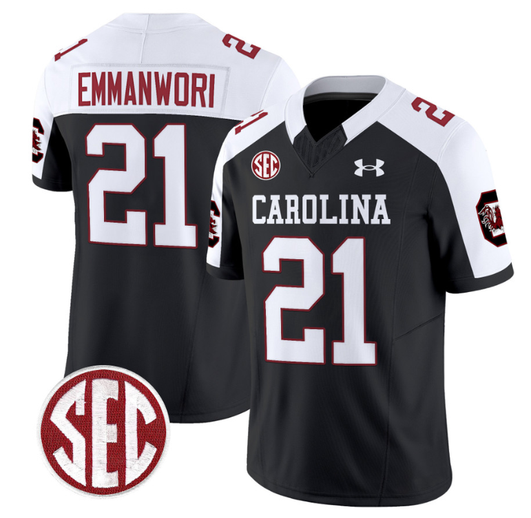 Nick Emmanwori Jersey #21 South Carolina Gamecocks Football 1980 Throwback Vapor Limited Black Alternate