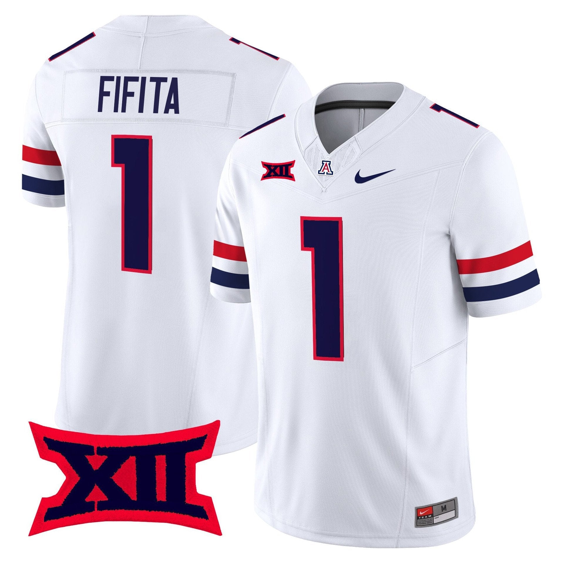 Noah Fifita Jersey #1 Arizona Wildcats 2025 Vapor Limited Stitched White