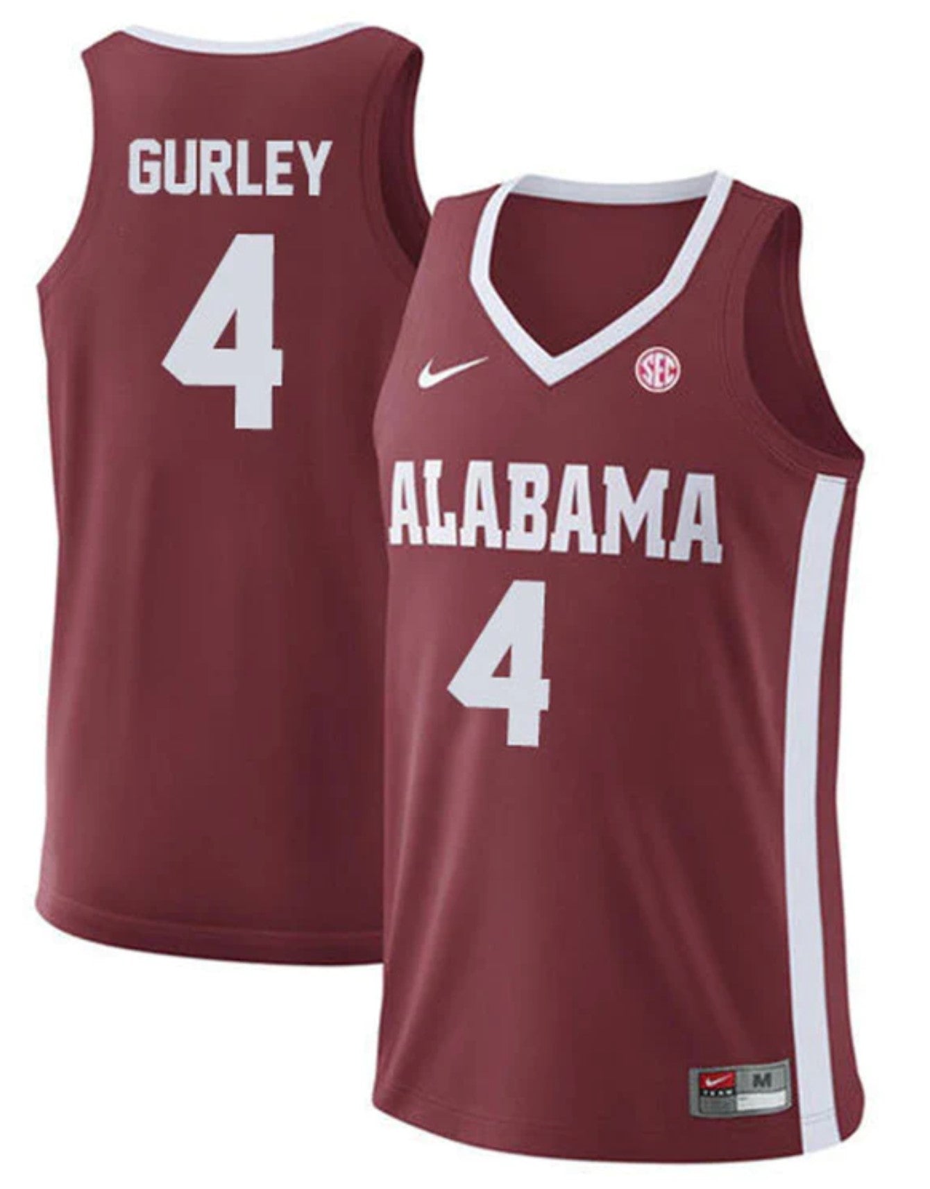 Noah Gurley Jersey Alabama Crimson Tide College Basketball Replica Crimson #4