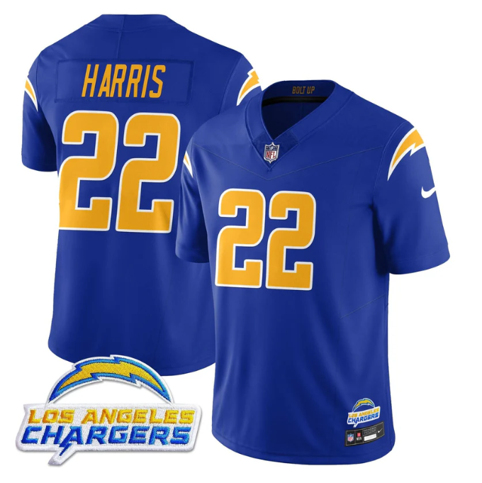 Najee Harris Jersey #22 Alternate 2025 Vapor Limited All Stitched Royal