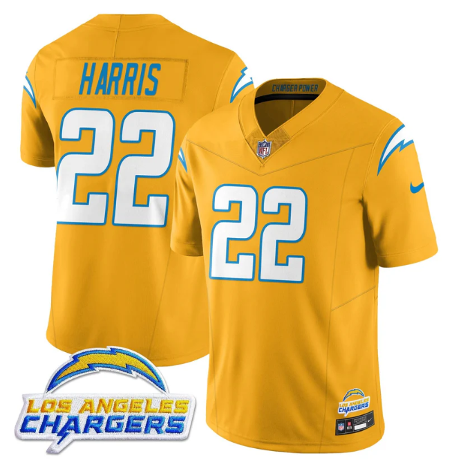 Najee Harris Jersey #22 Alternate 2025 Vapor Limited All Stitched Yellow
