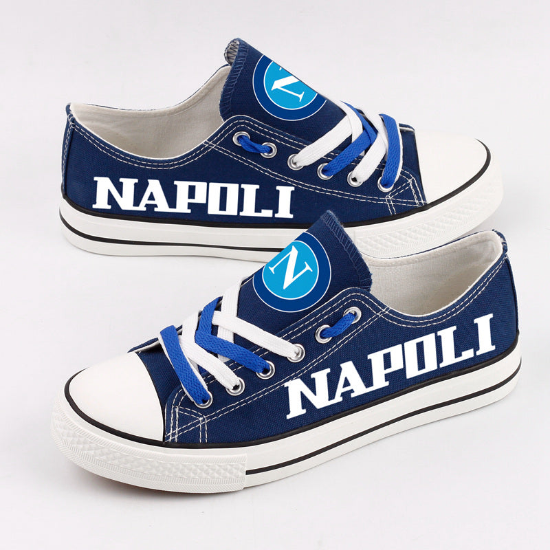 Napoli Low Top Canvas Sport Sneakers Shoes For Men Women Fans