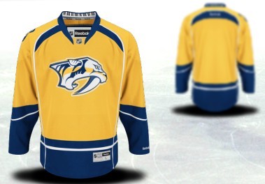 Nashville Predators Customized 2012 Yellow Jersey