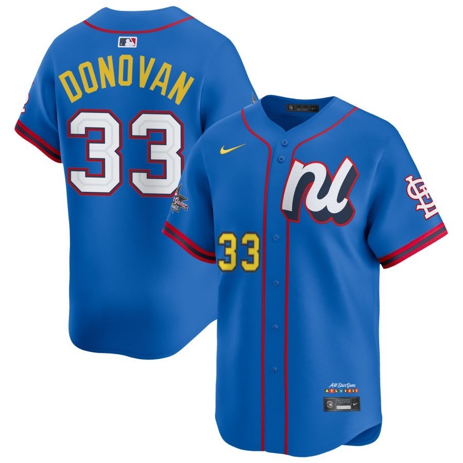 National League Brendan Donovan #33 Blue 2025 All-Star Limited Jersey Stitched