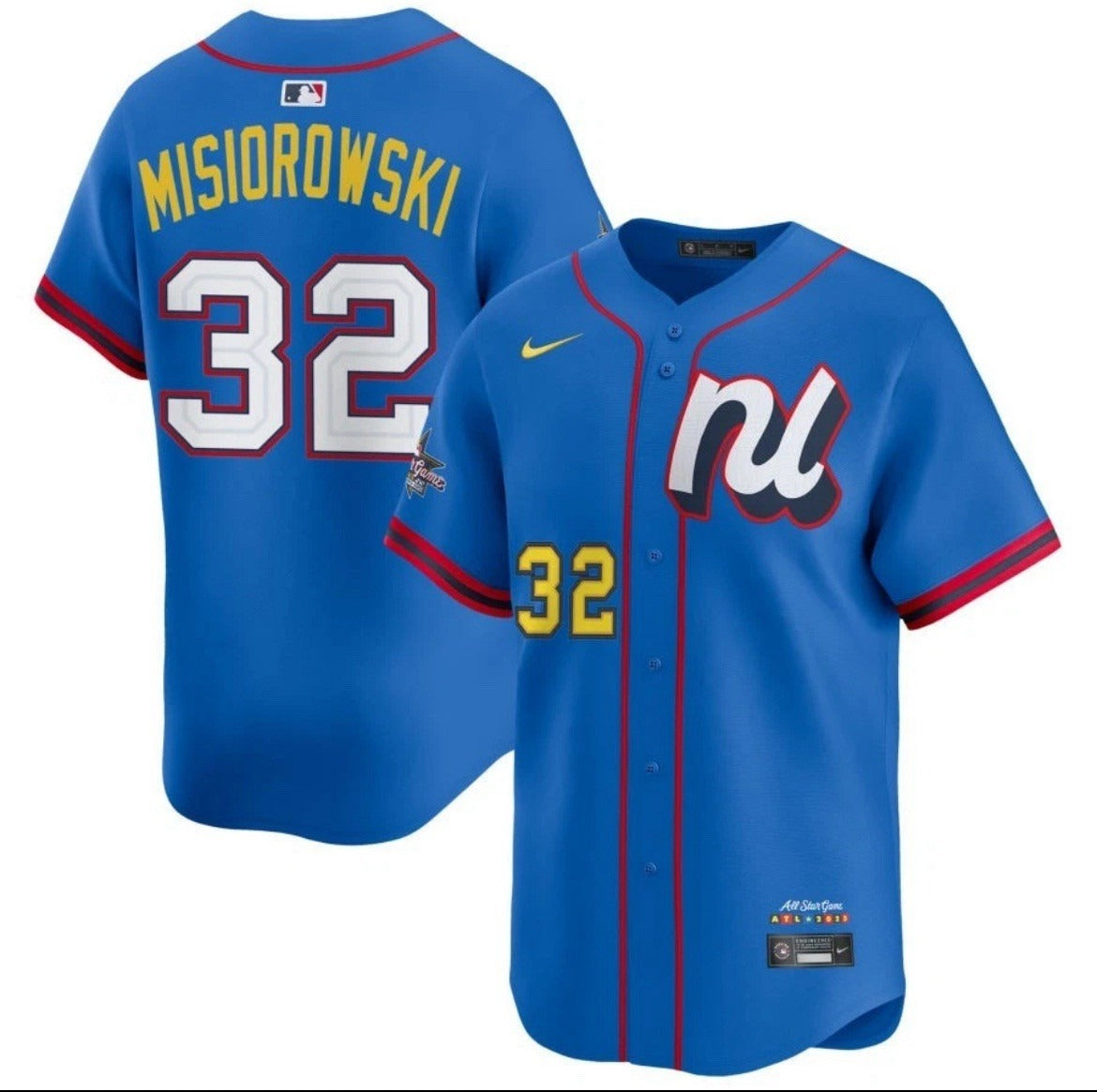 National League Jacob Misiorowski #32 Blue 2025 All-Star Limited Jersey Stitched