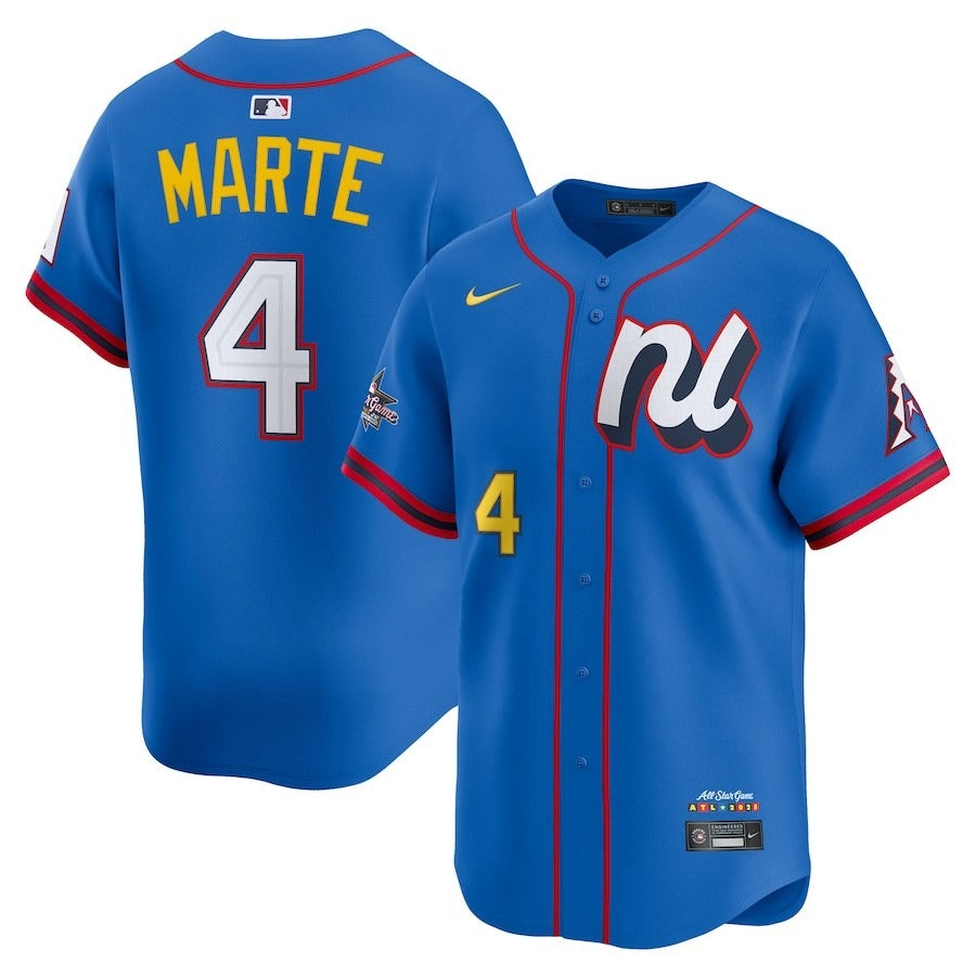 National League Ketel Marte #4 Blue 2025 All-Star Limited Jersey Stitched