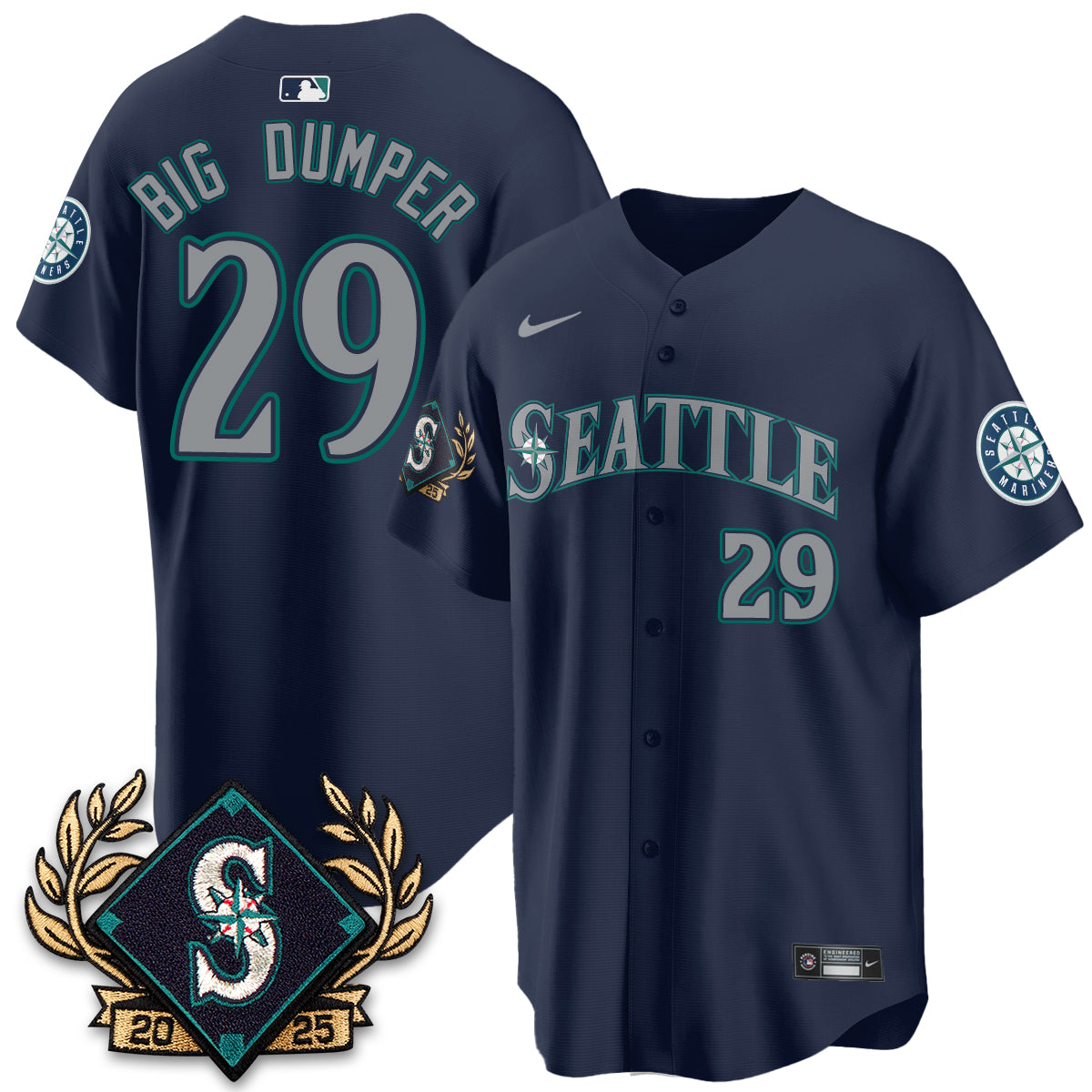 Seattle Mariners 2025 Series Champions Jersey - All Stitched