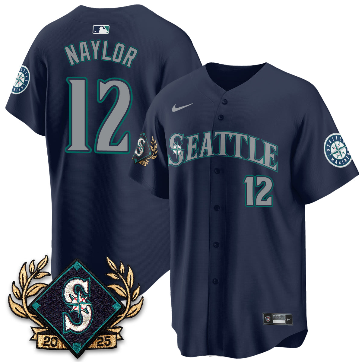 Seattle Mariners 2025 Series Champions Jersey - All Stitched