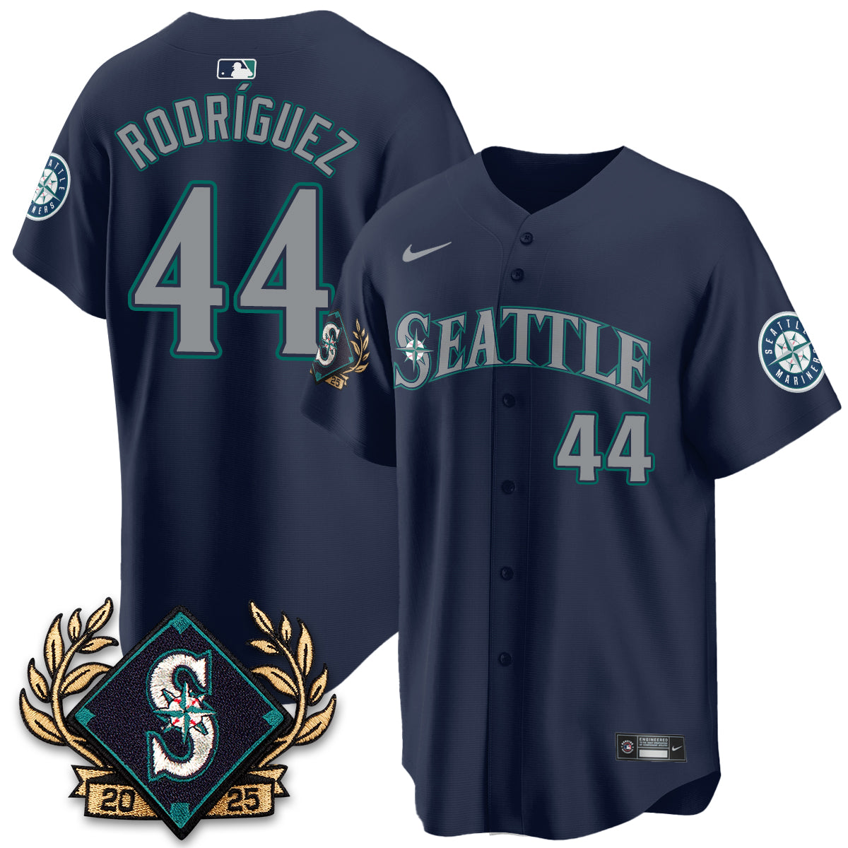 Seattle Mariners 2025 Series Champions Jersey - All Stitched