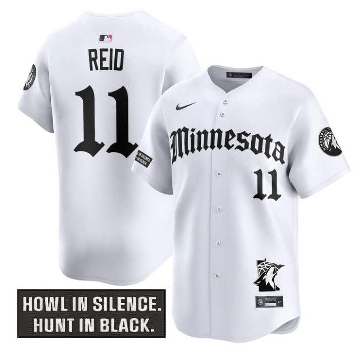 Naz Reid Jersey #11 Minnesota Timberwolves Gothic North Howl Edition