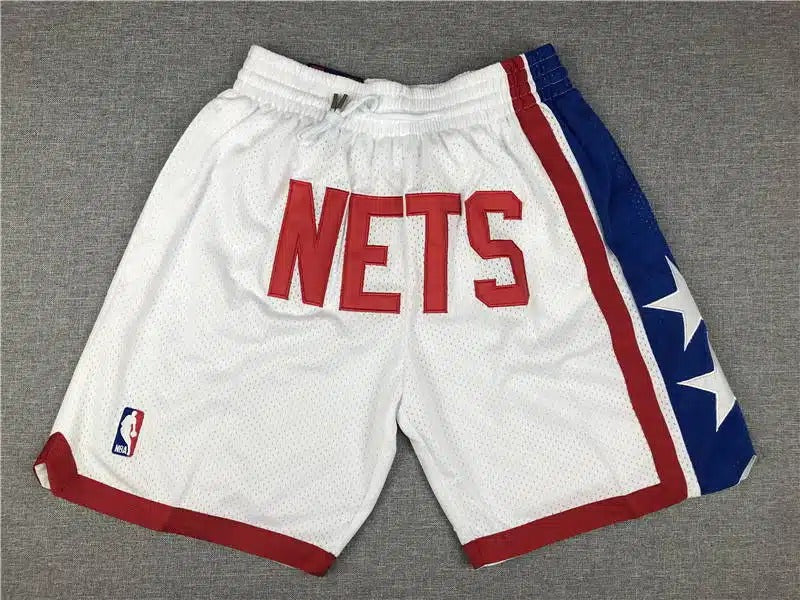 New Jersey Nets Shorts White