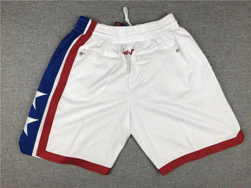 New Jersey Nets Shorts White