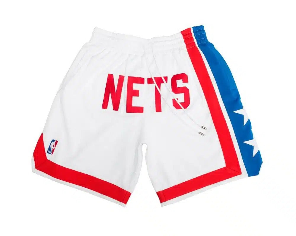 New Jersey Nets Shorts White