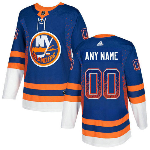 New York Islanders Royal Customized Drift Fashion Jersey