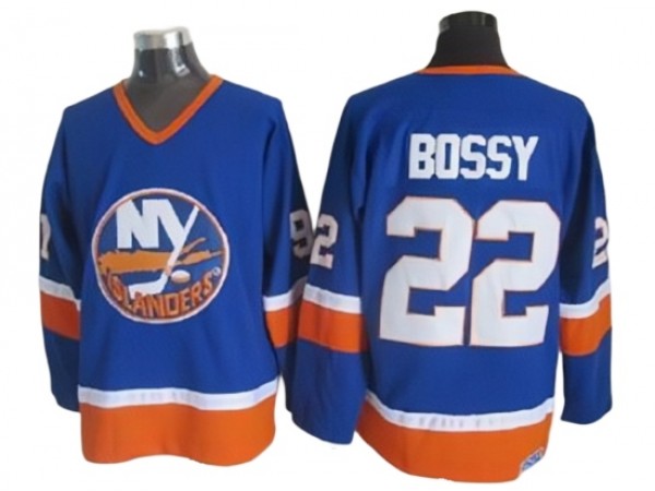 New York Islanders #22 Mike Bossy Vintage CCM Jersey - Blue