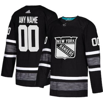 New York Rangers Black 2019 NHL All-Star Game Parley Custom Jersey