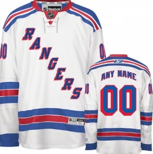 New York Rangers Customized White Jersey