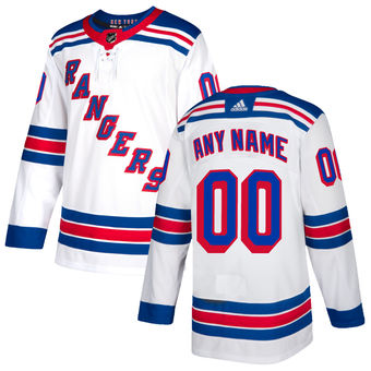New York Rangers White Custom Jersey