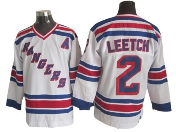 New York Rangers #2 Brian Leetch Heroes of Hockey Alumni CCM Jersey - White