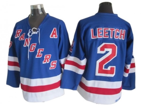 New York Rangers #2 Brian Leetch Vintage CCM Jersey - White