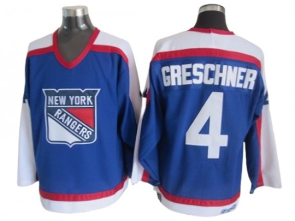 New York Rangers #7 Rod Gilbert Blue 1977 Vintage CCM Jersey