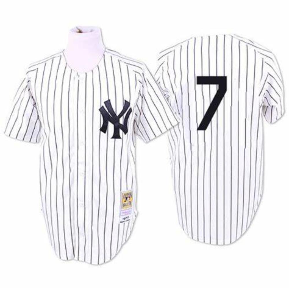 New York Yankees Mickey Mantle White 1951 Throwback Jersey
