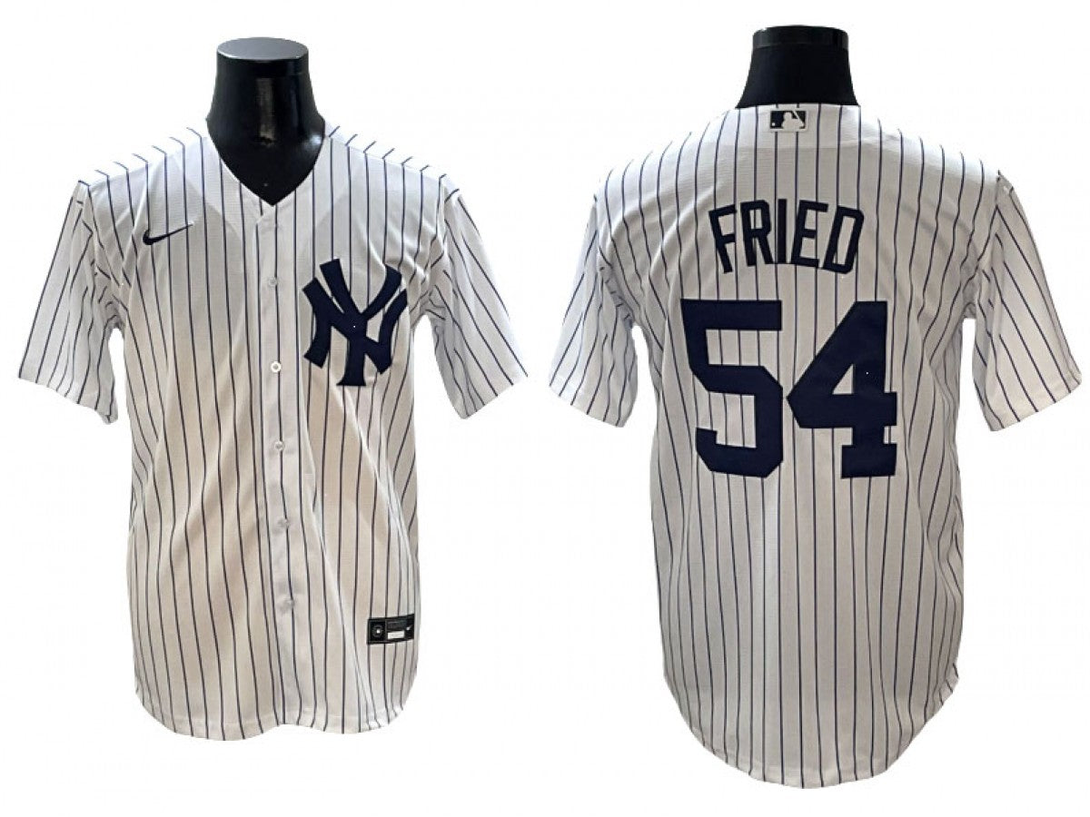 New York Yankees #54 Max Fried White Home Player Jersey
