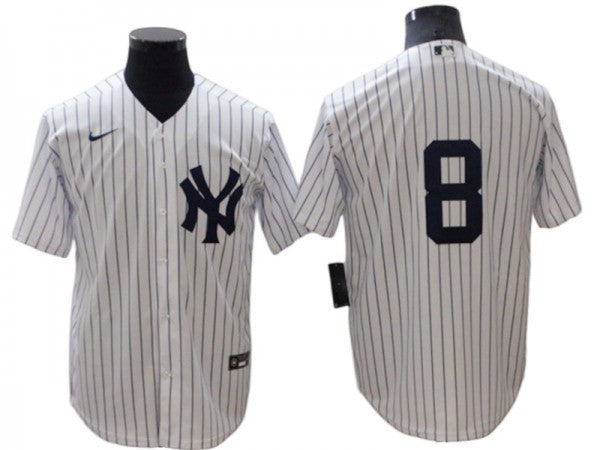 New York Yankees #8 Yogi Berra Gray 1951 Road Throwback Jersey