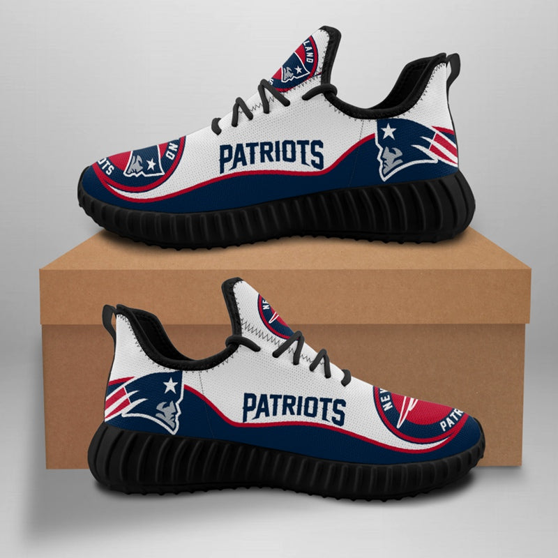 New England Patriots Sneaker Shoes NFL For Men Women Fans